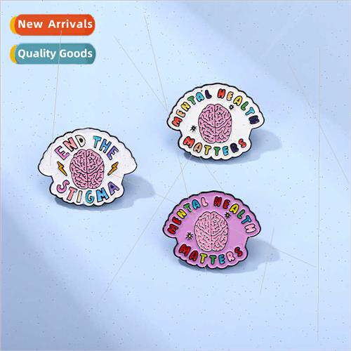 New creative mental health text body organs brain shape pers