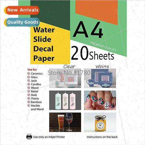 Transparent Waterslide Decal Paper  Inkjet Printer A4 Wat
