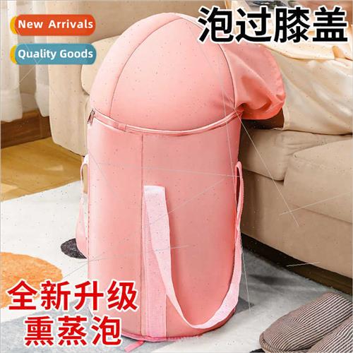 Foldable foot soaking bucket foot soaking bag over calf over