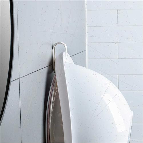 mple strong no-hole bathroom wall hooks kchen basin ABS doub
