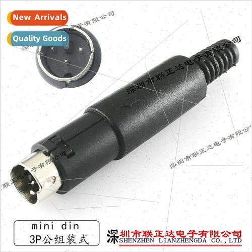 Mini DIN3P male connector适用assembly Welding wire small S t