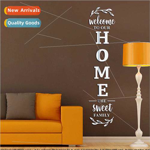 English HOME mirror wall stickers decorative home entrance d