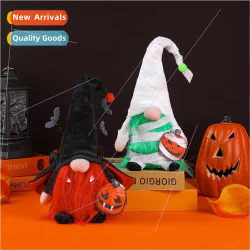 New Halloween faceless vampire pumpkin whe bandage doll orna