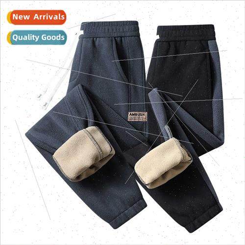Winter sweat pants men shaker pants casual pants drawstring