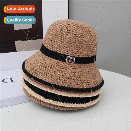 2023 Women fisherman hat sunshade hollow M Japanese knted sh