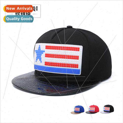 new rubber five-star leather label hip-hop hat men women cas