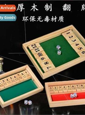 Drinking toys bar KTV games flip wooden games box er props g