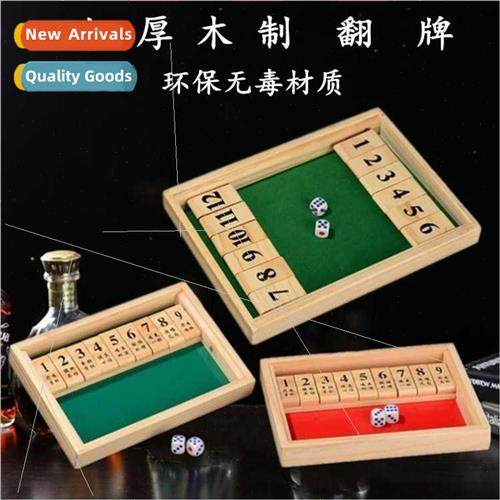 Drinking toys bar KTV games flip wooden games box er props g