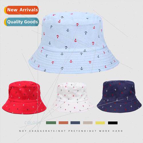Pattern print fisherman hat women new double face basin hat
