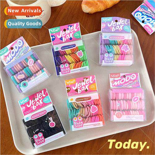 mple wind candy color system children rubber bhair tie towel