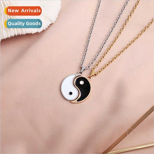 Europe new waxed rope stainless steel chain Tai Chi fish nec