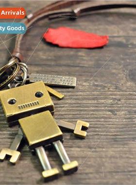 ttle Paper Man Metal Pendant Korean Fashion Jewelry Unisex M