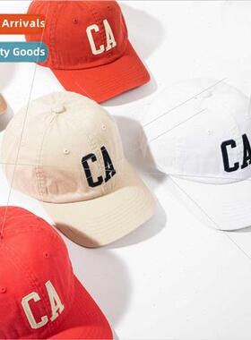Spring summer casual duck tongue cap high- letters embroider