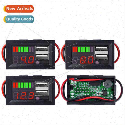 12-24V Battery Voltage Indicator Board Dual USB Output Cell