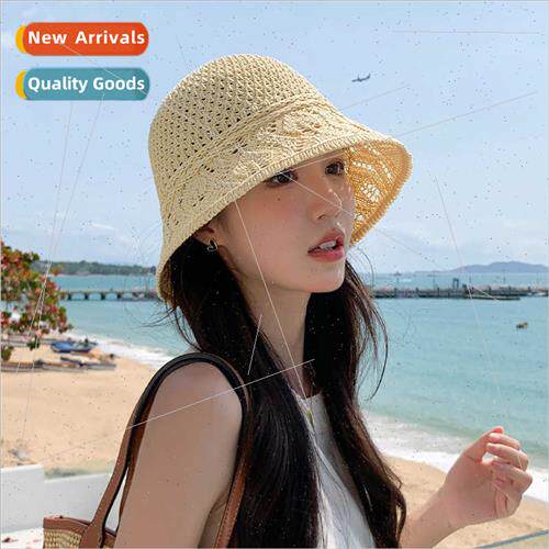 new knted pot hat can be folded simple bucket hat female sun