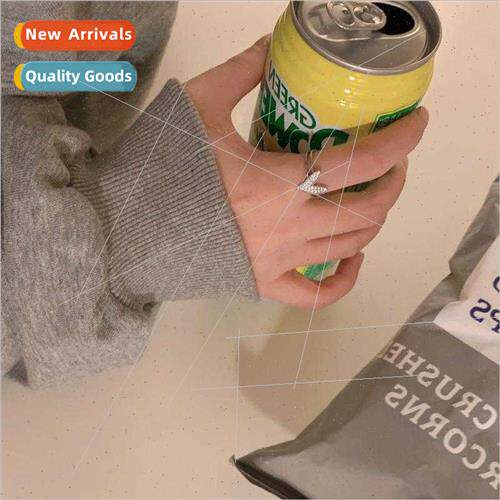 Student zirconia love letter index finger ring Korea ins fem