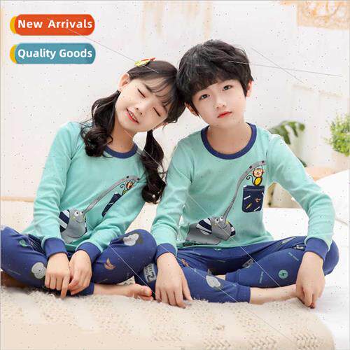 2022 new children thermal underwear set boys girls cotton bo