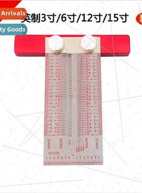 New imperial stainless steel hole ruler line ruler scribing