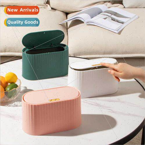 Desktop trash can high color value mini ins storage bucket b