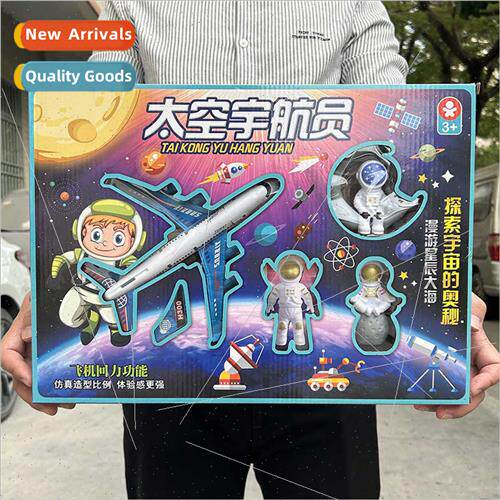 Boys play house astronaut small ornaments airplane toy kinde