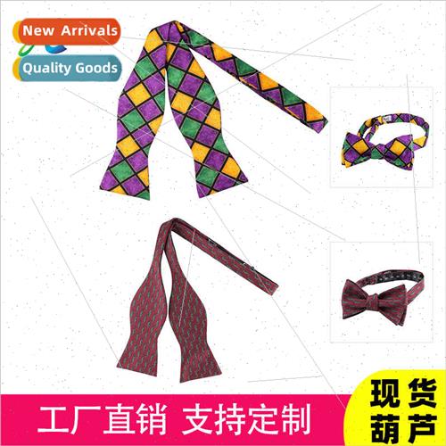 gourd bow tie flutter polyester printed bow tie men bow tie