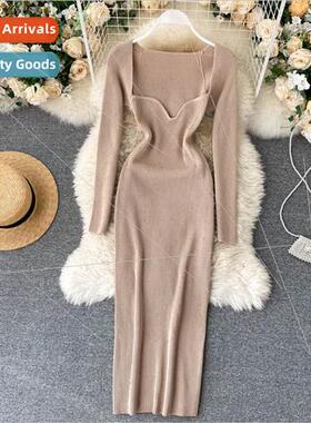 Croysier Dresses For Women 2021 Sexy Strapless Ribbed Knte