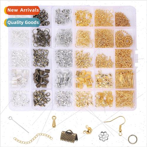 15 grid boxed earrings material k diy handmade homemade neck