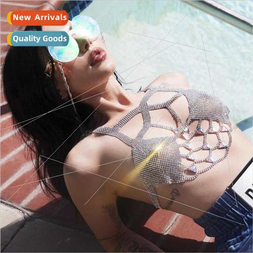 WQ2261 Europe vest fashion gemstone inlaid rhinestone diamon