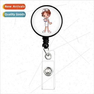 Badge Scroll Fashion Retractable Cute Nurse Cartoon Doctor