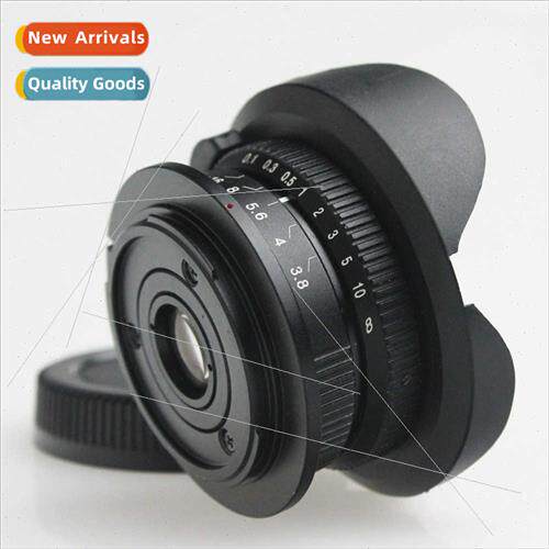 8mm F3.8 180-degree fisheye micro camera lens ized
