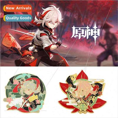 Hara God maple Hara Manabe  metal imation enamel badge brooc