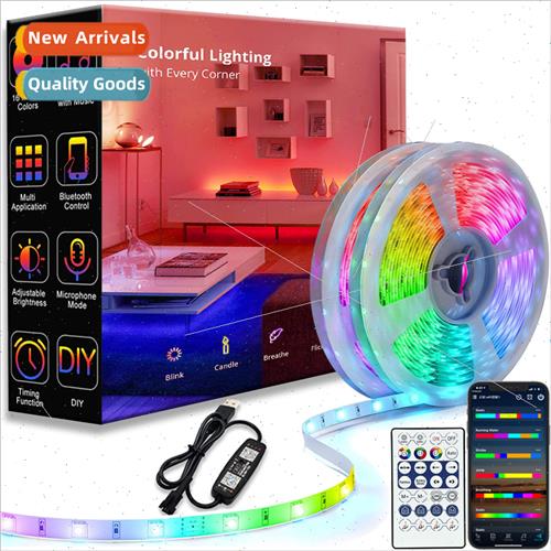 LED Strip 1m-30m RGBIC WS2812b Bluetooth App Control Chasing