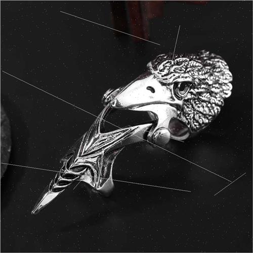 Vintage hollow ring Halloween popular fashion irregular fing