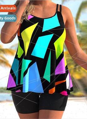 Bikini plus size big Swim su Swimwear Swimsu fat Women 7