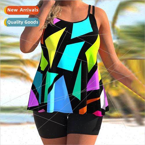 Bikini plus size big Swim su Swimwear Swimsu fat Women 7