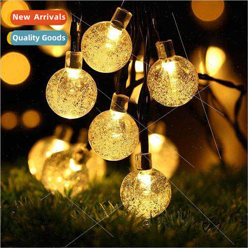 Solar bubble ball colorful lights string outdoor water drop