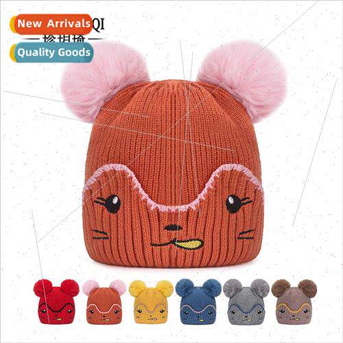 children cute cartoon knted hat winter men women children co