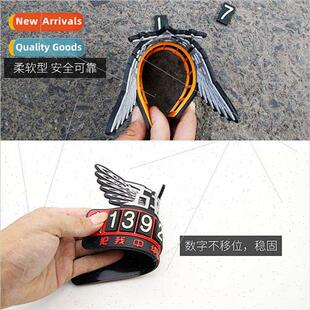 Battle Wolf Car Temporary Parking Card Parking Number Plate