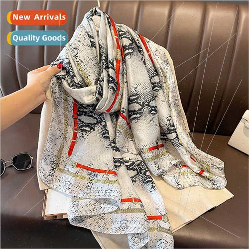 2023 Spring Autumn new Korean  fashion simulation silk scarf