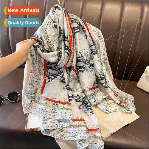 2023 Spring Autumn new Korean  fashion simulation silk scarf