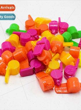 Multi-color 46MM plastic children toys whistles cheering whi