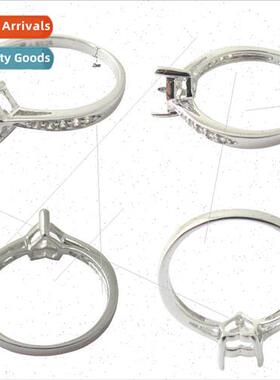 s925 silver claw butt diy lapis lazuli ring butt fashion han