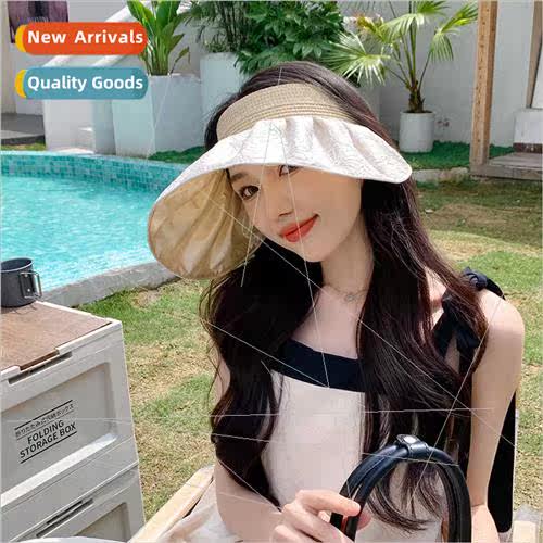 2023 new Korean  outdoor summer hollow top shell cap female