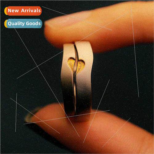 lver plated heart to heart couple ring long distance relatio