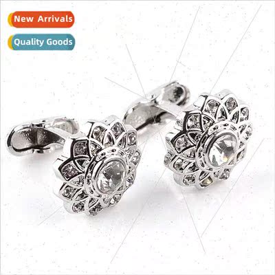 New cufflinks round French cufflinks fashion diamond cufflin