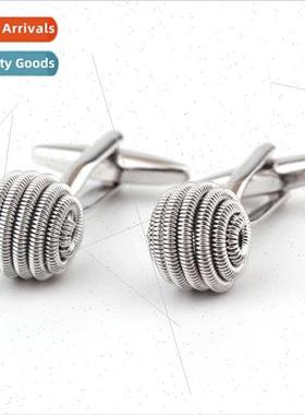 Twist styled metal cufflinks 适用men business shirts French