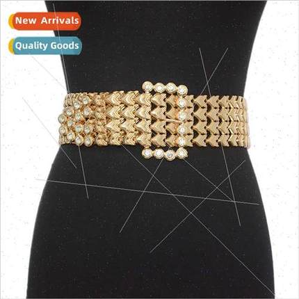 Ladies Belt Women Casual Atmosphere Metal Hollowing Belt Rhi