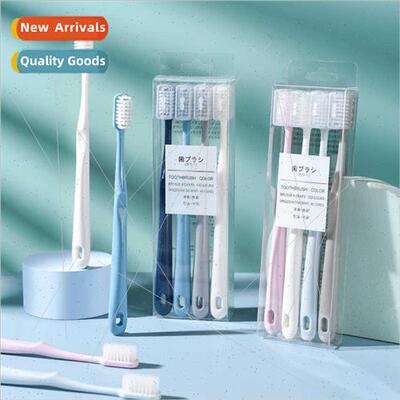 Macaroon toothbrush soft bristles Japan wh protective cover