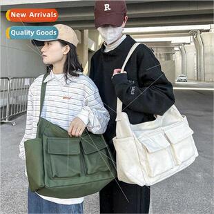 terary youth shoulder bag ins large capacy canvas bag summer