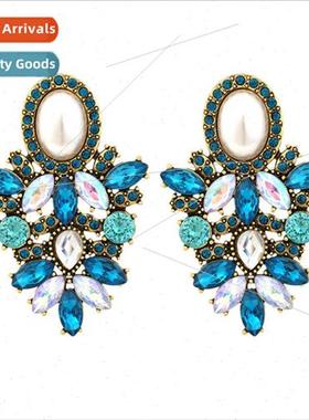 earrings personaly nd hollow alloy diamond earrings exaggera